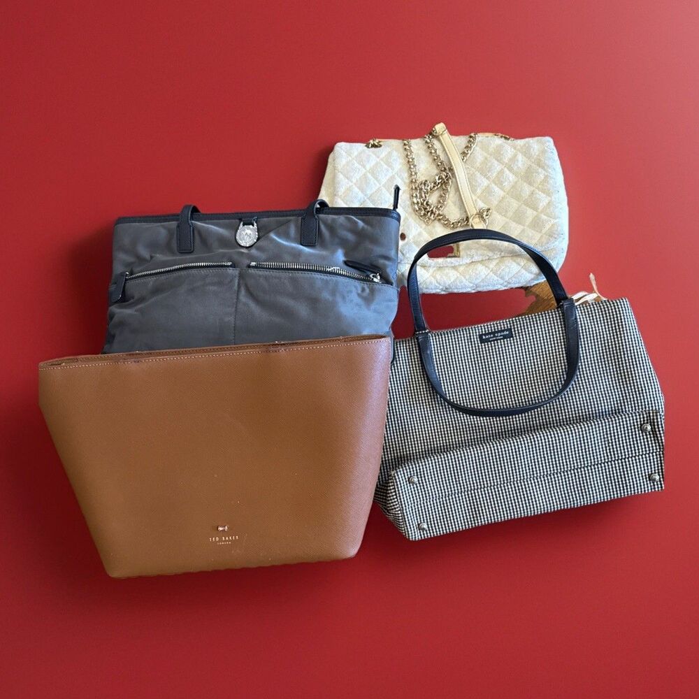 RESELLER BUNDLE Four (4) Handbags Poor/ Damaged Condition Designer Brands